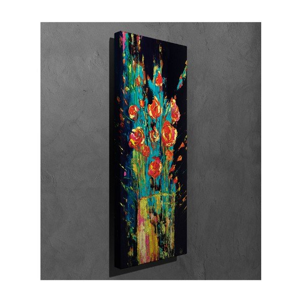 Sienas glezna uz audekla Vintage Flowers, 30 x 80 cm-image-2