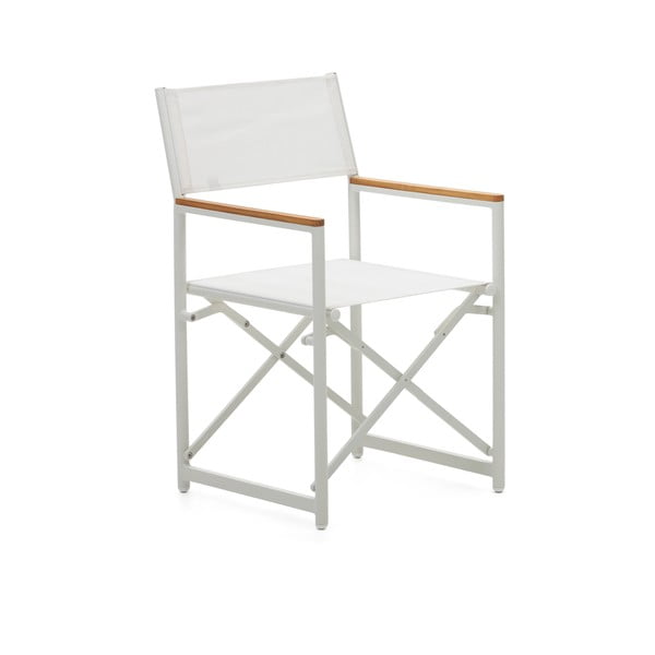 Balts metāla dārza krēsls Llado – Kave Home