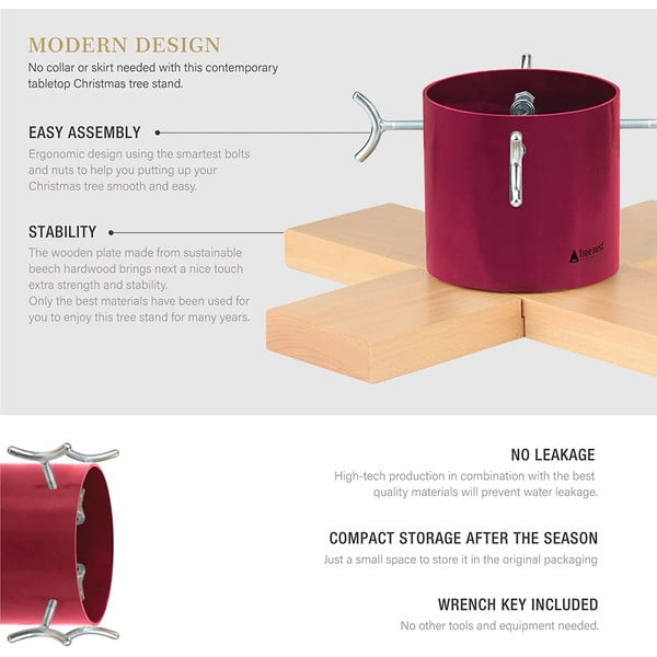 Ziemassvētku eglītes statīvs sudraba krāsā Tree Nest Hip-image-3