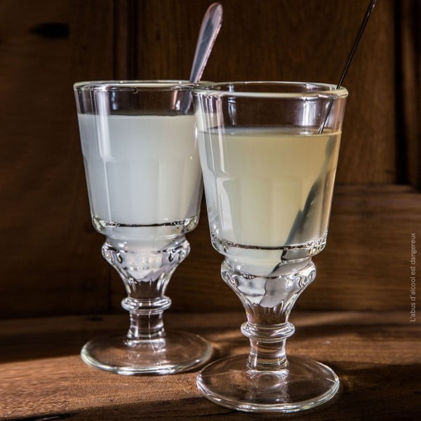 Glāžu un nerūsējošā tērauda karotīšu komplekts 300 ml Absinthe – La Rochére-image-2