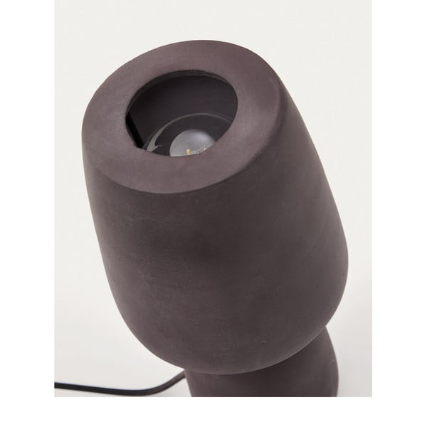 Tumši brūna galda lampa (augstums 30 cm) Tandy – Kave Home-image-4