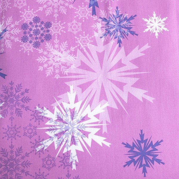 Kokvilnas bērnu gultas veļa 100x135 cm Frozen "Purple" – Jerry Fabrics-image-1