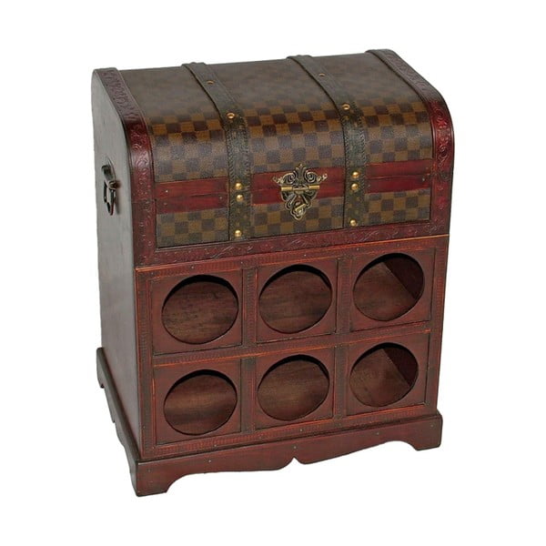 Brūns vīna skapis pudeļu skaits 6, 41x48 cm – Deco Pleasure-image-4