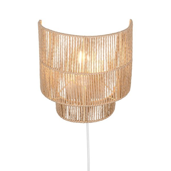 Dabīga toņa sienas lampa ar USB Satna – Reality-image-2