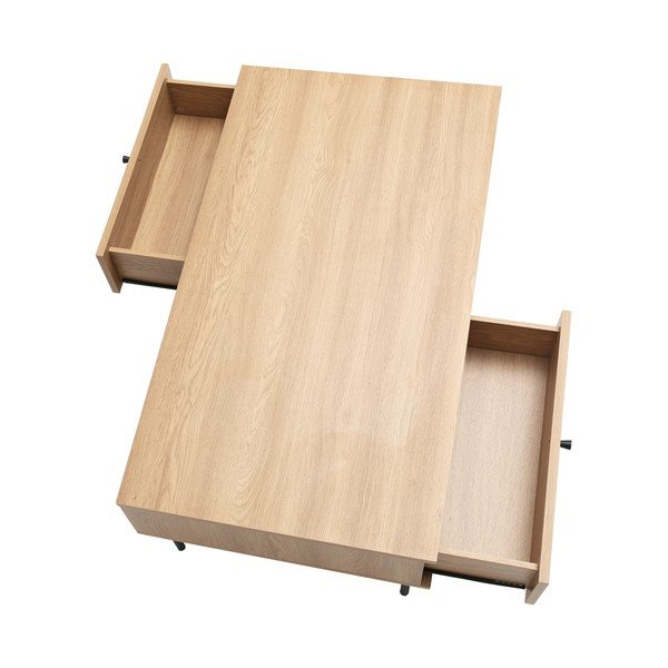 Dabīga toņa žurnālgaldiņš 60x110 cm Pensacola – Unique Furniture-image-3