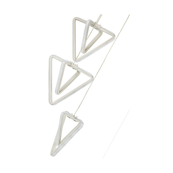 Balta metāla LED piekaramā lampa ø 20 cm Baris – Squid Lighting-image-3