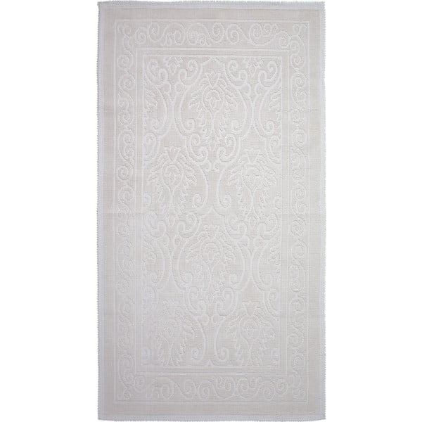 Krēmkrāsas kokvilnas paklājs Vitaus Osmanli, 60 x 90 cm