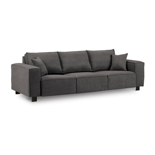 Tumši pelēks dīvāns Kooko Home Modern, 245 cm
