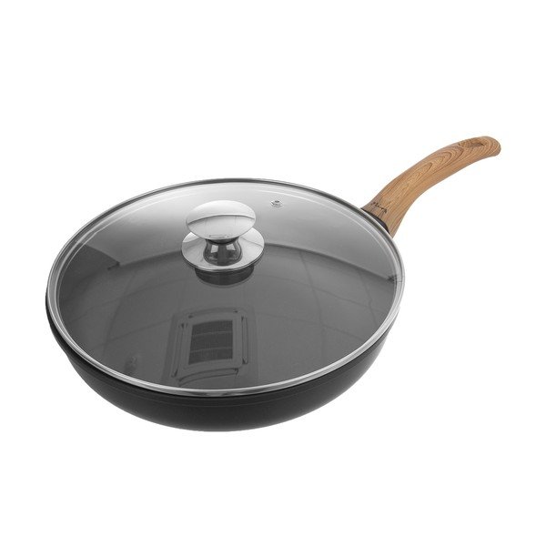 Alumīnija panna ar vāku Orion Grande Wooden, ø 28 cm-image-4