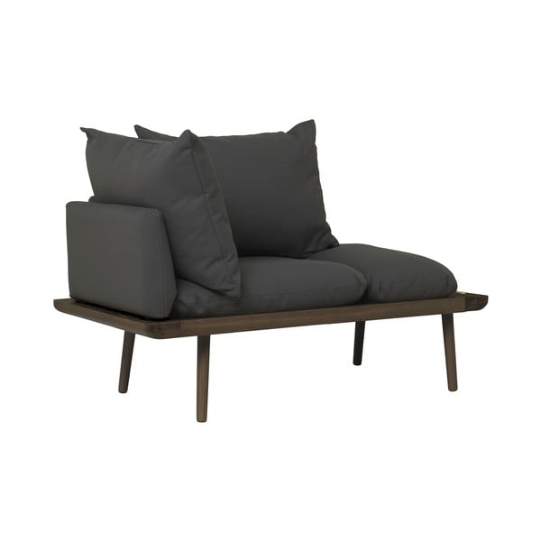 Antracīta pelēks dīvāns 127 cm Lounge Around – UMAGE