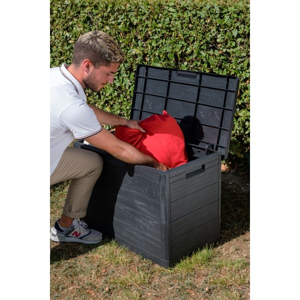 Antracīta pelēka dārza uzglabāšanas kaste Woodys – Toomax-image-1