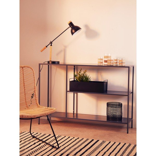 Pelēks tērauda konsoles galds 30x120 cm Acero – Premier Housewares-image-1