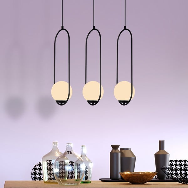 Melna piekarama lampa Squid Lighting Arch, augstums 146 cm-image-3