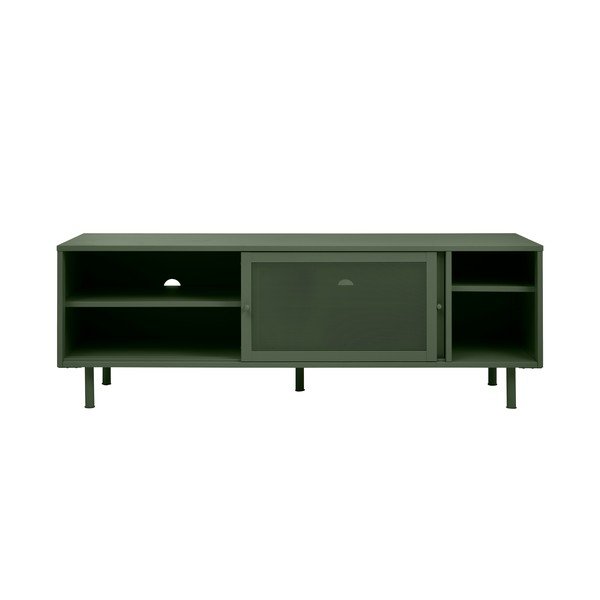 Tumši zaļš metāla TV galdiņš 160x55 cm Veep – Unique Furniture-image-2