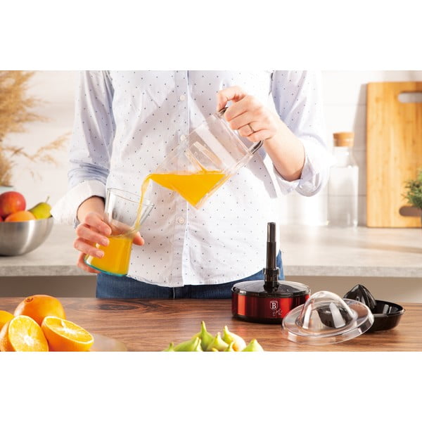 Sarkana elektriskā citrusaugļu prese Burgundy Metallic Line – BerlingerHaus-image-2