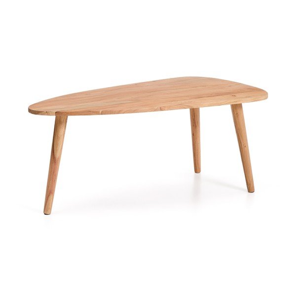 Dabīga toņa akācijas masīvkoka žurnālgaldiņš 60x110,5 cm Duvani – Kave Home-image-2