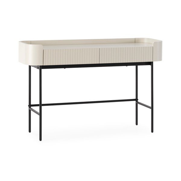Krēmkrāsas konsoles galds 40x120 cm Willa – MOME-image-3
