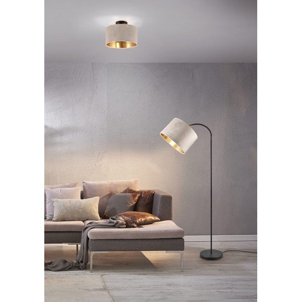 Melna/bēša griestu lampa ø 30 cm Julieta – Trio-image-2