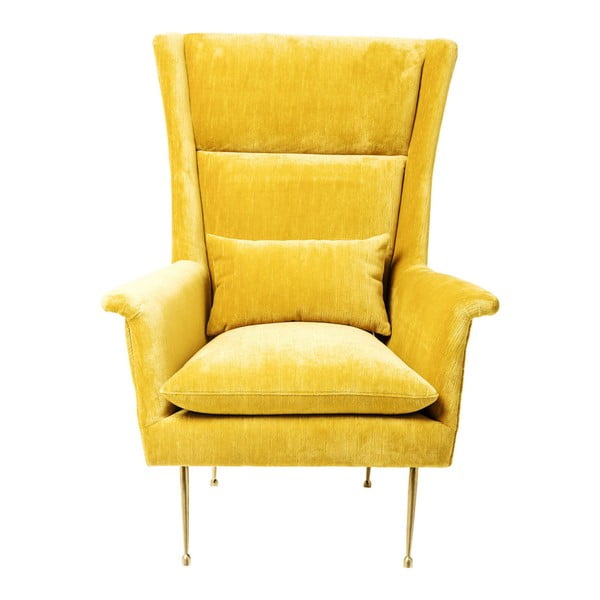 Dzeltens krēsls Kare Design Vegas Forever