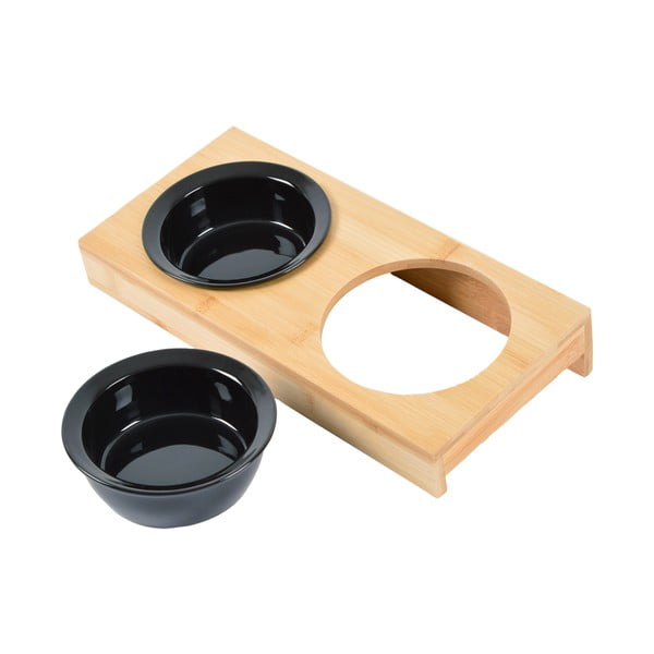 Bambusa bļodiņu komplekts ar pamatni suņiem ø 12 cm – Love Story-image-2