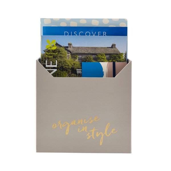 Pelēks rakstāmgalda organizators Busy B Filing Box-image-1