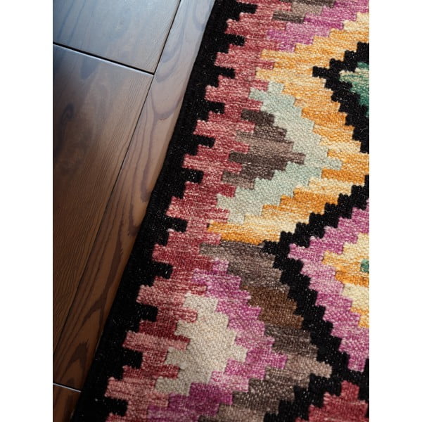 Divpusējs/ar rokām darināts vilnas paklājs 200x290 cm Kamal Zara – Nouristan-image-4