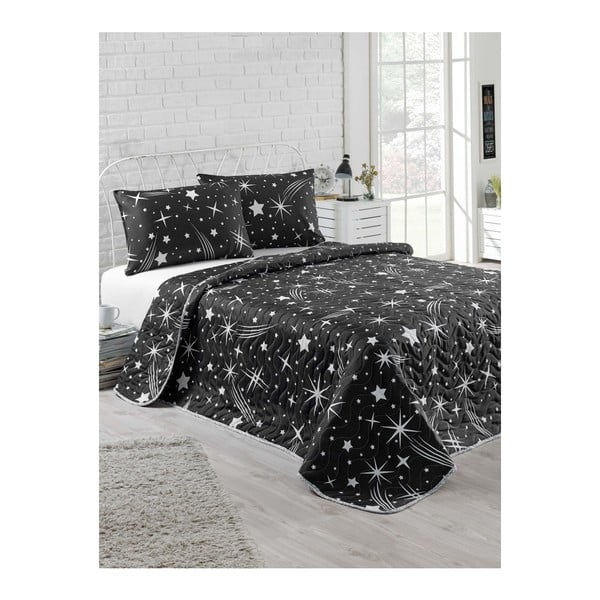 Divvietīgs gultas pārklājs un spilvendrānas komplekts Starry Night, 200 x 220 cm