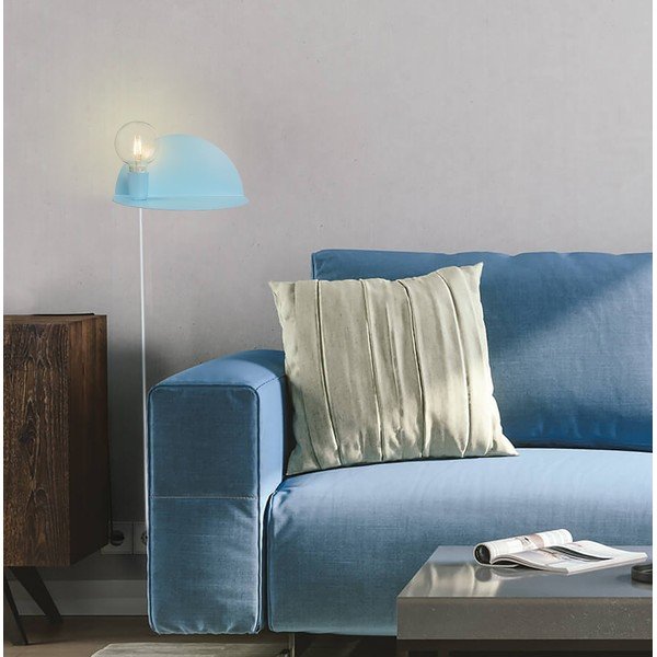 Zila sienas lampa ar plauktu Homemania Decor Shelfie-image-4