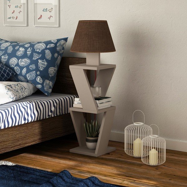 Brūna brūna brīvstāvoša lampa Kozena Light Mocha Brown-image-1