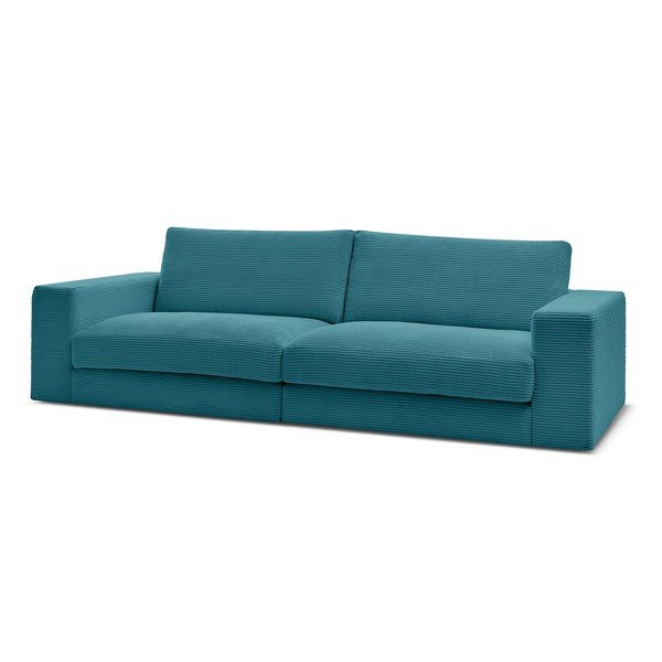 Zils velveta dīvāns 274 cm Leonard – Bobochic Paris-image-3