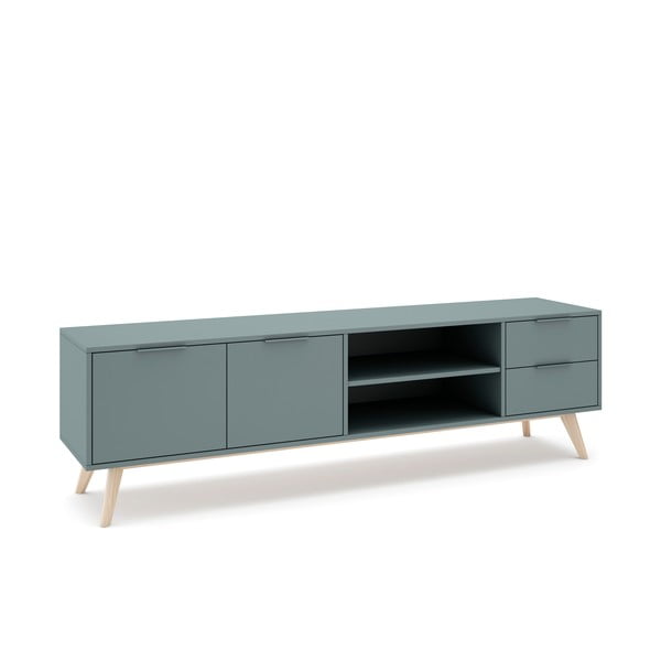 Dūmakaini zaļš TV galdiņš 180x53x40 cm Pisco – Marckeric-image-4