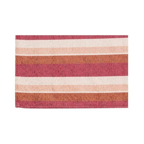 Sarkans un oranžs paklājs Floorita City Loft Stripes, 80 x 130 cm-image-1