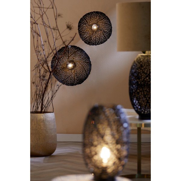 Melna sienas lampa Sinula – Light & Living-image-1