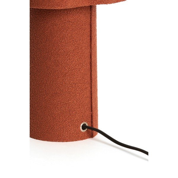 Ķieģeļu sarkana galda lampa ar auduma abažūru (augstums 50 cm) Musaby – Light & Living-image-2