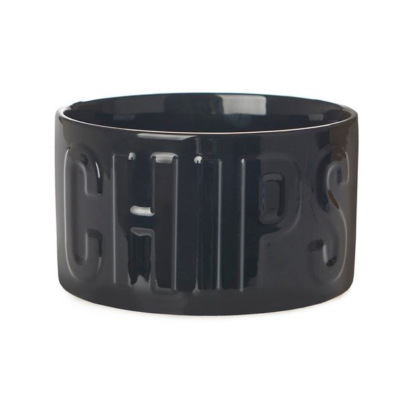 Melna keramikas servēšanas bļodiņa 1 l Chips – Balvi