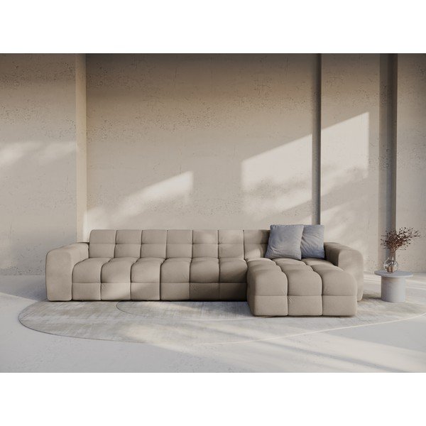 Brūns stūra dīvāns (ar labo stūri/ar zvilni) Kendal – Micadoni -image-1