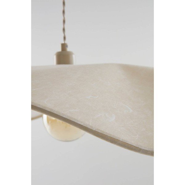 Krēmkrāsas papīra piekaramā lampa ø 70 cm Monchi – Jotex-image-3