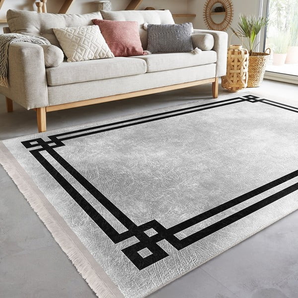 Melns/pelēks paklājs 160x230 cm – Mila Home-image-4