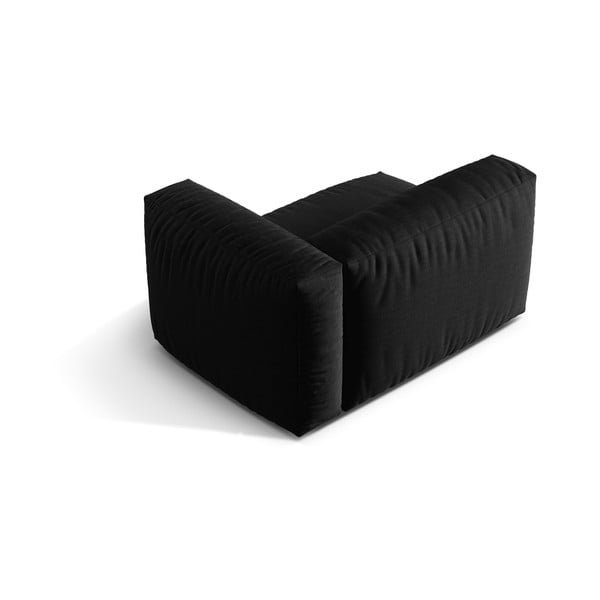 Melna modulārā dīvāna daļa (ar labo stūri) Martina – Micadoni Home-image-3