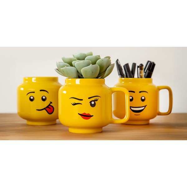 Dzeltena keramikas krūze bērniem 530 ml Head – LEGO®-image-2
