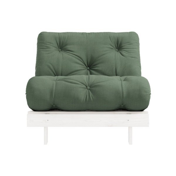 Izvelkamais krēsls Karup Design Roots White/Olive Green-image-1