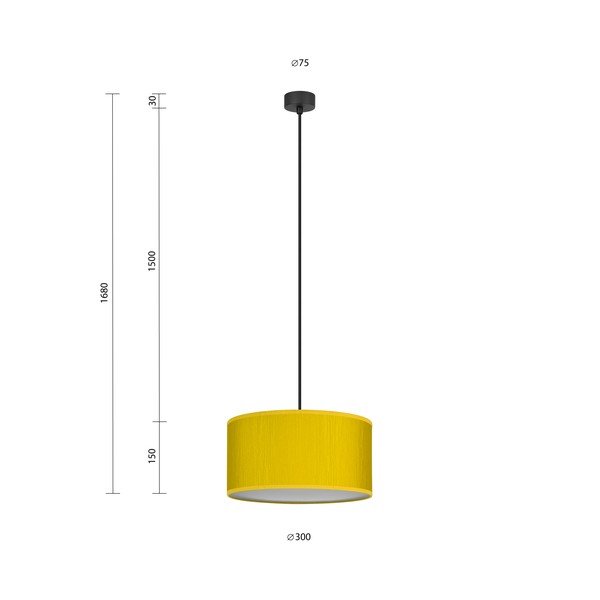 Dzeltena griestu lampa Sotto Luce Doce M, ⌀ 30 cm-image-4