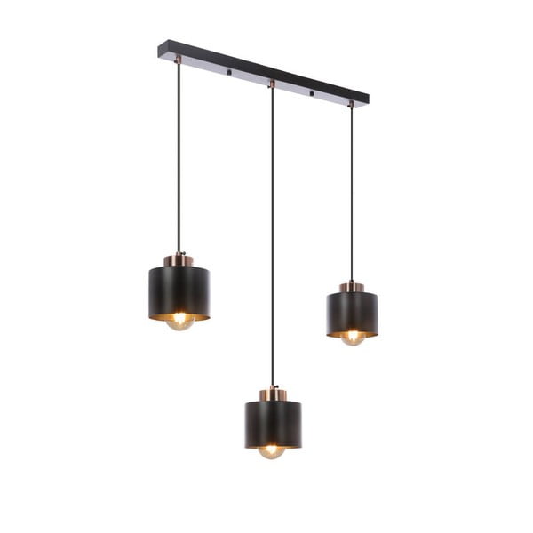 Melna metāla piekaramā lampa 12x64 cm Olena – Candellux Lighting-image-1