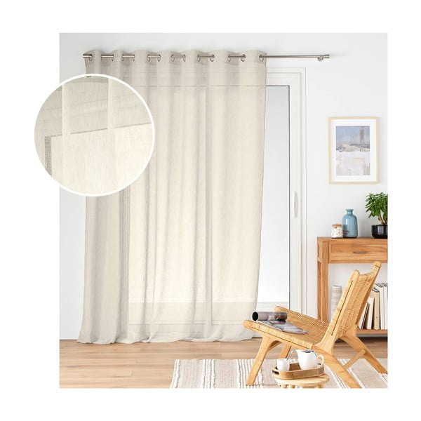 Dabīga toņa dienas aizkars 240x240 cm Carlin – douceur d'intérieur-image-3