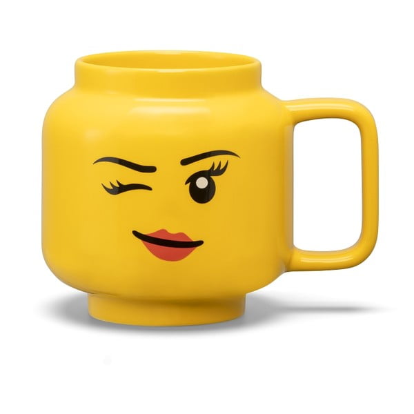 Dzeltena keramikas krūze bērniem 530 ml Head – LEGO®