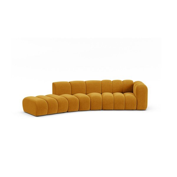 Dzeltens stūra dīvāns (ar labo stūri) Lupine – Micadoni Home