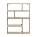 Bēšs daudzlīmeņu metāla sienas plaukts 48 cm Lanciano – House Nordic