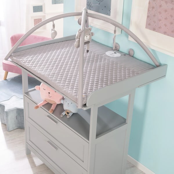 Gaiši pelēks bērnu rotaļu paklājiņš Roba style – Roba-image-2