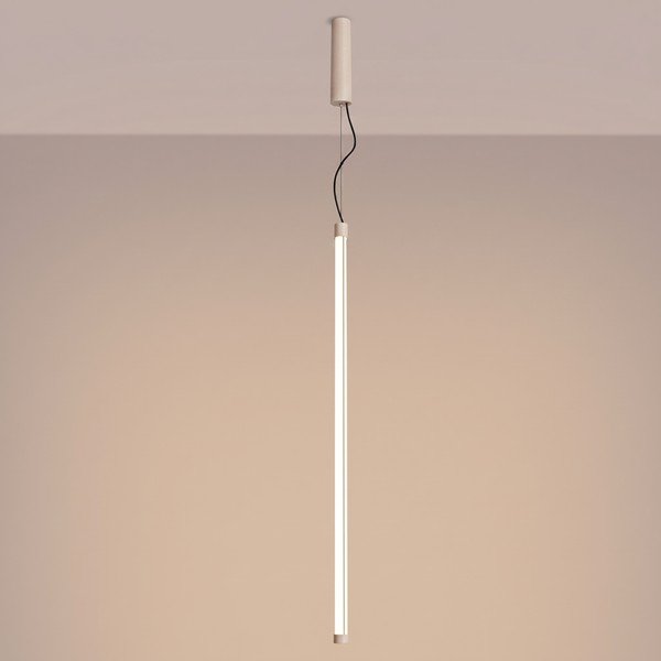 Bēša metāla LED piekaramā lampa ø 6 cm TRANG – Thoro-image-1