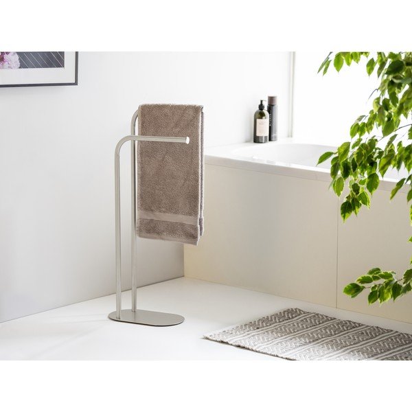 Matētas sudraba krāsas nerūsējošā tērauda dvieļu turētājs Levante – Wenko-image-3